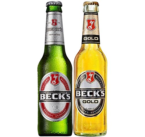 Becks Bier Set - Becks Pils Bier 330ml (4,9% Vol) + Becks Gold Pils 330ml (4,9% Vol) - inkl. Pfand -[Enthält Sulfite] - Inkl. Pfand MEHRWEG von Becks-Becks