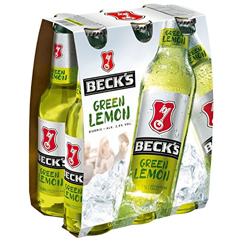 Becks Green Lemon 6er Sixpack Set - 6 x 330ml (2,5% Vol) - inkl. Pfand -[Enthält Sulfite] - Inkl. Pfand MEHRWEG von Becks-Becks