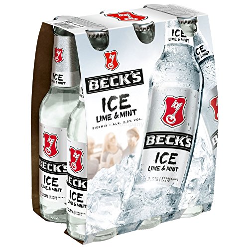 Becks ICE Lime & Mint 6er Sixpack Set - 6 x 330ml (2,5% Vol) - inkl. Pfand -[Enthält Sulfite] - Inkl. Pfand MEHRWEG von Becks-Becks