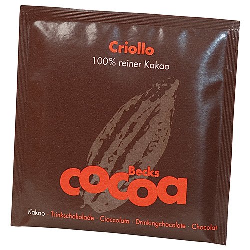 Becks Cocoa Trinkschokolade Criollo 100 % Beutel 20 g von Beckscocoa