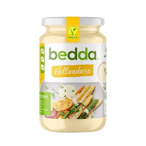 bedda SAUCE HOLLANDAISE, 230ml | VEGAN | Vegane Hollandaise Soße | Laktosefrei, Glutenfrei, ohne Soja, Pflanzlich von Bedda