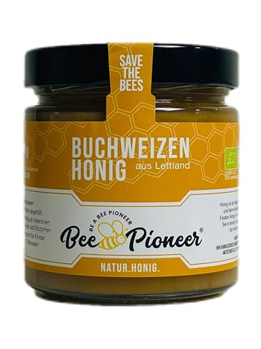 Bee Pioneer Buchweizenhonig, Naturhonig aus Lettland, Roh und Rein, 500g von Bee Pioneer