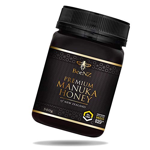 BeeNZ® - Premium Manuka Honig aus Neuseeland - 100% reiner Manuka-Honig ohne Zusatzstoffe - Überprüfter Methylglyoxal Gehalt - Laborgeprüfte Qualität (MGO 829+, 500g) von BeeNZ