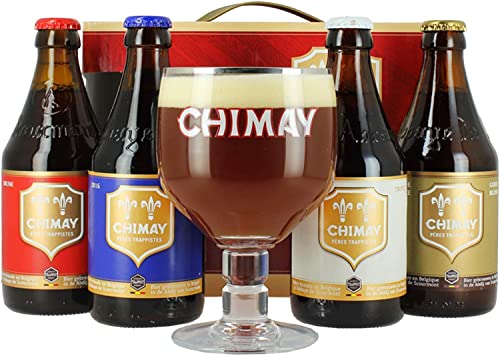Bier-Geschenkboxen | Chimay Beer Pack mit Glas - Chimay Beers - Trappistenbier - Verschenken Sie Trappistenbier von Beer Shelf
