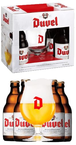 Bier-Geschenkboxen | Duvel Bierkasten mit Glas – Belgisches Bier – originelle Geschenke – Biergeschenk von Beer Shelf