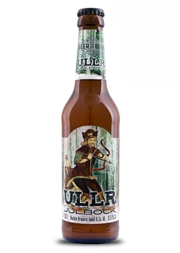 WACKEN BRAUEREI Bock Craft Beer Box 20 x 0,33 l Flasche | ULLR | Viking Craftbeer Set Gift for Men | Wikinger Kraft Bier Geschenk für Männer | Party Festival Heavy Metal von Beer of the Gods - Since 2016 - Wacken Brauerei