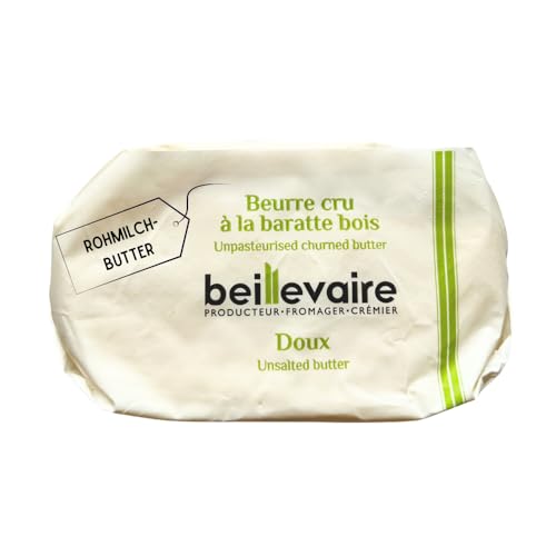 Beillevaire französische Butter aus Rohmilch - traditionell hergestellte Rohmilchbutter aus dem Holzfass, 125 Gramm von Beillevaire