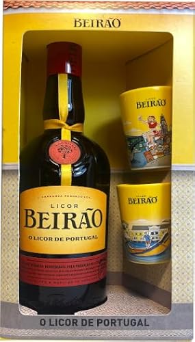 Licor Beirao mit zwei Bechern in Geschenk-Karton, 0,7l von Beirao