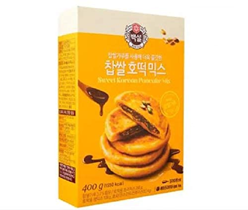 CJ Beksul Hotteok Mix Original 400 g – genießen Sie das beliebte Street Food "Hotteok (Pancake mit Honigfüllung)" einfach zu Hause von Beksul