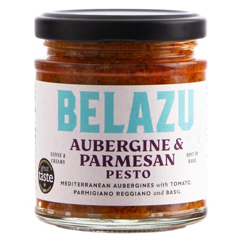 The Fresh Olive Company Ltd Belazu Aubergine und Parmesan Pesto, 165 g (6er Pack) von Belazu