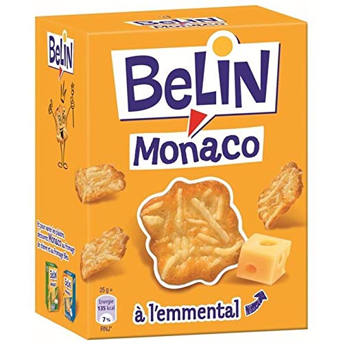 Belin - Crackers Monaco Emmental 50G - Packung mit 5 von Belin