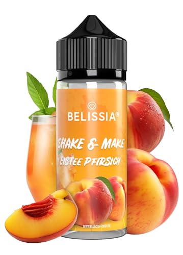 Belissia Shake and Make - Eistee-Pfrisich - Hochdosiertes Lebensmittel Aroma 10ml mit praktischer Schüttelflasche zum mischen. Für Lebensmittel, Kochen, Backen, Hobby, Raumerfrischung uvm. von Belissia