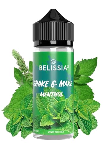 Belissia Shake and Make - Menthol - Hochdosiertes Lebensmittel Aroma 10ml mit praktischer Schüttelflasche zum mischen. Für Lebensmittel, Kochen, Backen, Hobby, Raumerfrischung uvm. von Belissia