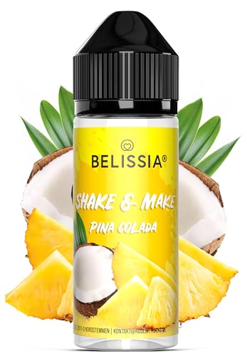 Belissia Shake and Make - Pina Colada - Hochdosiertes Lebensmittel Aroma 10ml mit praktischer Schüttelflasche zum mischen. Für Lebensmittel, Kochen, Backen, Hobby, Raumerfrischung uvm. von Belissia