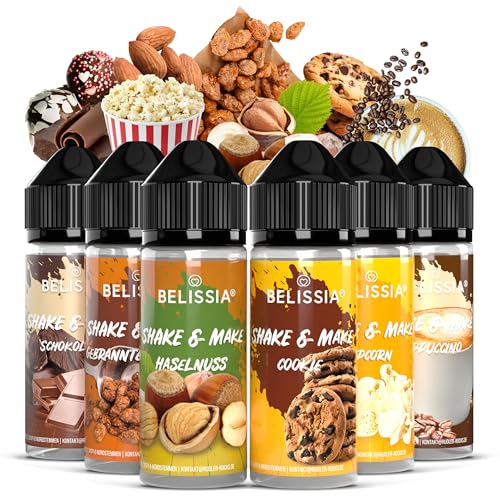 Belissia - Hochdosiertes Lebensmittel Aroma - Set-Kaffeepause -10ml mit praktischer Schüttelflasche zum mischen. Zur Verwendung in Lebensmitteln, für Vernebler, Nebelmaschinen, uvm. von Belissia