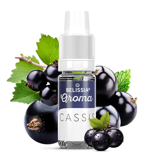 Belissia Lebensmittelaroma - Cassis - Hochdosiertes Lebensmittel Aroma 10ml. Zur Verwendung in Lebensmitteln & Getränken, für Vernebler, Nebelmaschinen, Diffuser uvm. von Belissia