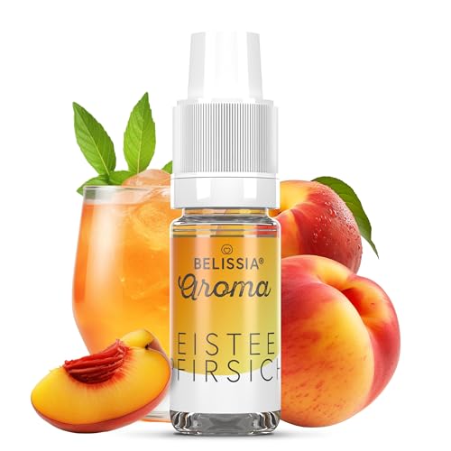 Belissia Lebensmittelaroma - Eistee-Pfirsich - Hochdosiertes Lebensmittel Aroma 10ml. Zur Verwendung in Lebensmitteln & Getränken, für Vernebler, Nebelmaschinen, Diffuser uvm. von Belissia