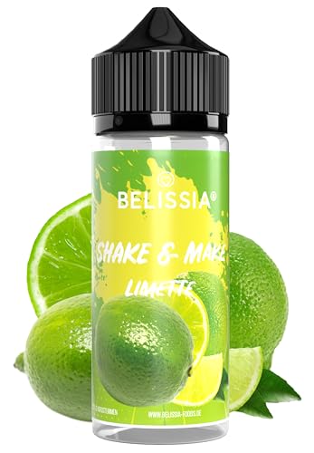 Belissia Shake and Make - Limette - Hochdosiertes Lebensmittel Aroma 10ml mit praktischer Schüttelflasche zum mischen. Für Lebensmittel, Kochen, Backen, Hobby, Raumerfrischung uvm. von Belissia