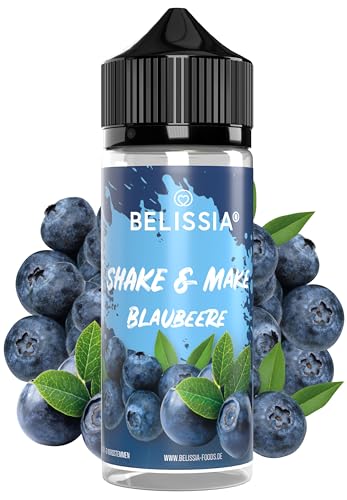 Belissia Shake and Make - Blaubeere - Hochdosiertes Lebensmittel Aroma 10ml mit praktischer Schüttelflasche zum mischen. Für Lebensmittel, Kochen, Backen, Hobby, Raumerfrischung uvm. von Belissia