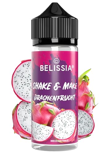 Belissia Shake and Make - Drachenfrucht - Hochdosiertes Lebensmittel Aroma 10ml mit praktischer Schüttelflasche zum mischen. Für Lebensmittel, Kochen, Backen, Hobby, Raumerfrischung uvm. von Belissia