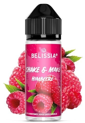 Belissia Shake and Make - Himbeer - Hochdosiertes Lebensmittel Aroma 10ml mit praktischer Schüttelflasche zum mischen. Für Lebensmittel, Kochen, Backen, Hobby, Raumerfrischung uvm. von Belissia