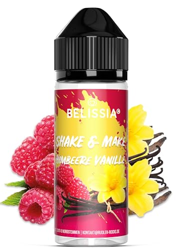 Belissia Shake and Make - Himbeer-Vanille - Hochdosiertes Lebensmittel Aroma 10ml mit praktischer Schüttelflasche zum mischen. Für Lebensmittel, Kochen, Backen, Hobby, Raumerfrischung uvm. von Belissia