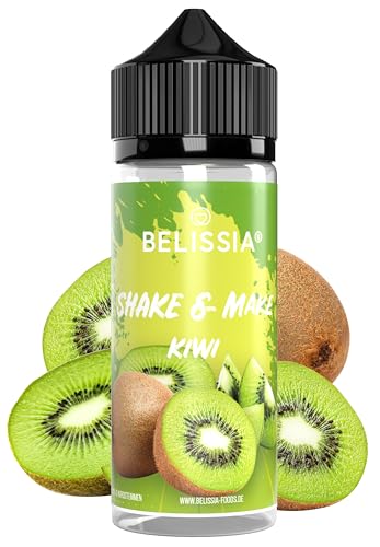 Belissia Shake and Make - Kiwi - Hochdosiertes Lebensmittel Aroma 10ml mit praktischer Schüttelflasche zum mischen. Für Lebensmittel, Kochen, Backen, Hobby, Raumerfrischung uvm. von Belissia