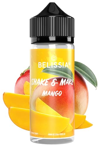 Belissia Shake and Make - Mango - Hochdosiertes Lebensmittel Aroma 10ml mit praktischer Schüttelflasche zum mischen. Für Lebensmittel, Kochen, Backen, Hobby, Raumerfrischung uvm. von Belissia