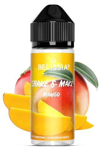 Belissia Shake and Make - Mango - Hochdosiertes Lebensmittel Aroma 10ml mit praktischer Schüttelflasche zum mischen. Für Lebensmittel, Kochen, Backen, Hobby, Raumerfrischung uvm. von Belissia