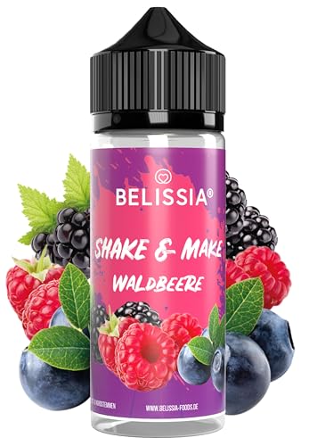 Belissia Shake and Make - Waldbeere - Hochdosiertes Lebensmittel Aroma 10ml mit praktischer Schüttelflasche zum mischen. Für Lebensmittel, Kochen, Backen, Hobby, Raumerfrischung uvm. von Belissia