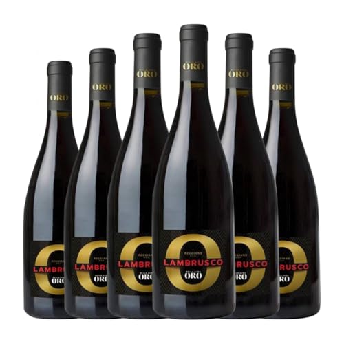 Bella Aura Oro Lambrusco Reggiano 75 cl Weißwein (Karton mit 6 Flaschen von 75 cl) von Bella Aura Oro