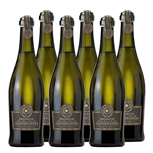 Prosecco Frizzante Valdobb. DOCG "Bella Aura Oro" Perlwein Venetien trocken (6 x 0.75l) von Bella Aura Oro