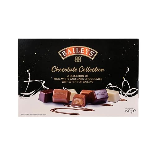 Baileys Schokoladen-Sammelschachtel mit Pralinen, Geschenk für Weihnachten, Weihnachtsstrumpffüller, Geschenk für Männer und Frauen, Dankeschön, 190 g von Bella & Co.