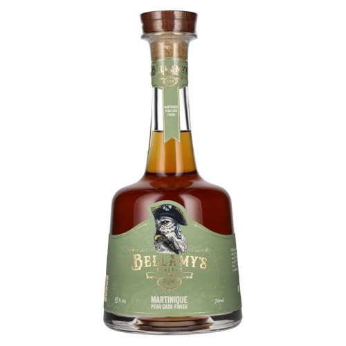 Bellamy's Reserve Rum French Antilles Pear Cask Finish | Zu 100% aus frischem Zuckerrohrsaft gebrannt | Außergewöhnliches Finish in Birnenholzfässern | 1 x 700ml von Bellamy's Reserve Rum