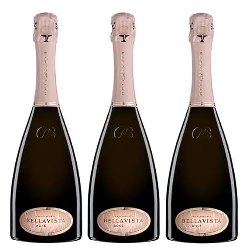 3x 0,75l - 2020er - Bellavista - Rosé - Brut - Franciacorta D.O.C.G. - Lombardei - Italien - Rosé-Schaumwein brut von Bellavista