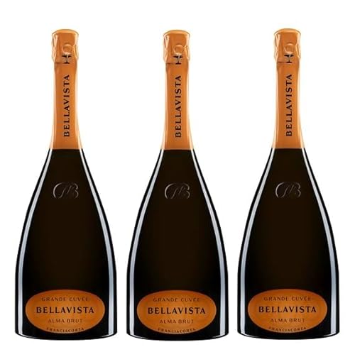 3x 1,5l - Bellavista - Grande Cuvée - Alma - Brut - MAGNUM - Franciacorta D.O.C.G. - Lombardei - Italien - weißer Schaumwein brut von BELLAVISTA