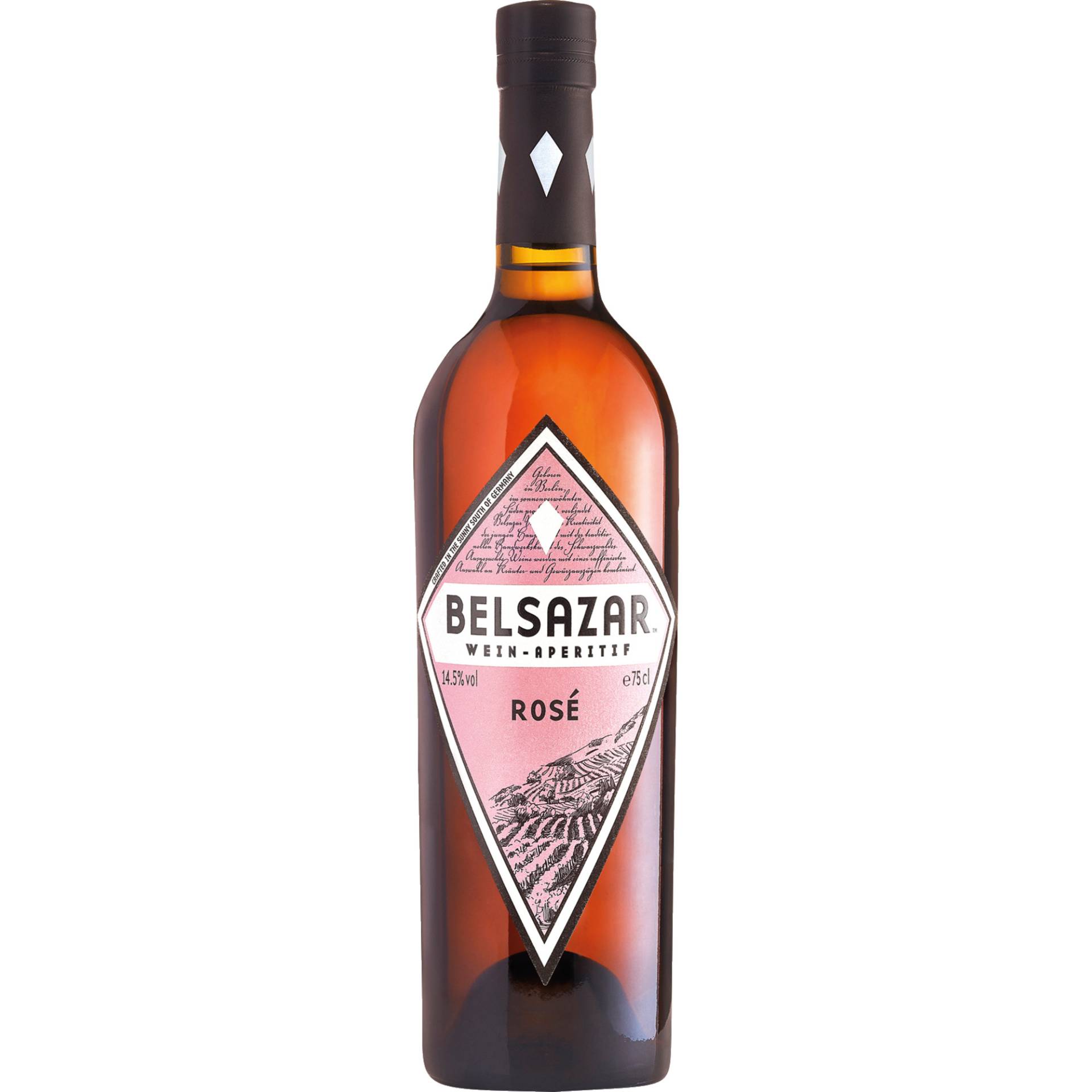 Belsazar Rosé, Wein-Aperitif, 14,5 % Vol., Roséwein von Belsazar GmbH, Reeperbahn 1, D - 20359 Hamburg