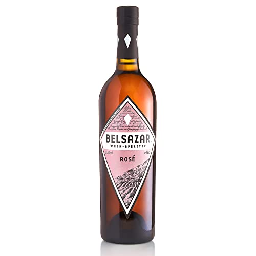 Belsazar Rose, Wein-Aperitif, vom Berliner Lebensgefühl inspiriert, gefertigt im Schwarzwald, ideal als Sommergetränk im Rose und Tonic, 14,5 Prozent vol, 750ml Einzelflasche von Belsazar