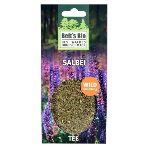 BELT'S BIO | BIO | Bio Wilder Salbei | aus nachhaltiger Wildsammlung | geschnitten | als Tee oder zum Kochen | 1er Pack ( 1 x 50 g ) von Belt´s Bio - DES WALDES URGESCHMACK