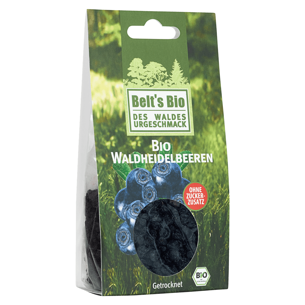 Bio Waldheidelbeeren, getrocknet von Belt's Bioprodukte