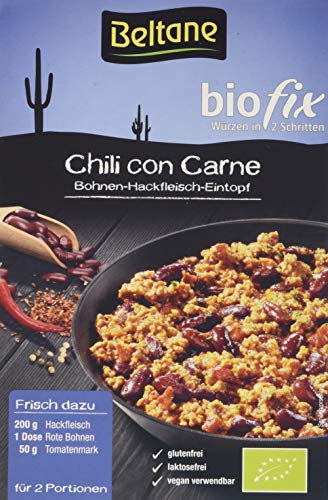 Beltane biofix Chili con Carne - 2 Portionen, 5er Pack (5 x 28 g) - Bio von Beltane