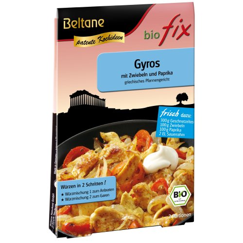 Beltane biofix Gyros - 2 Portionen, 5er Pack (5 x 17,1 g Packung) - Bio von Beltane