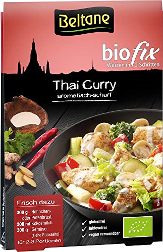 Beltane biofix Thai Curry - 2 Portionen, 2er Pack (2 x 20,9 g Packung) - Bio von Beltane