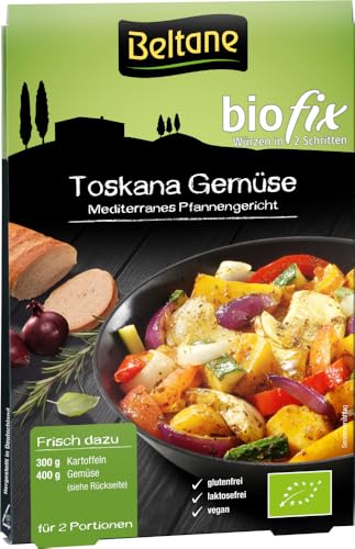 Beltane biofix Toskana Gemüse - 2 Portionen, 2er Pack (2 x 19,4 g Packung) - Bio von Beltane