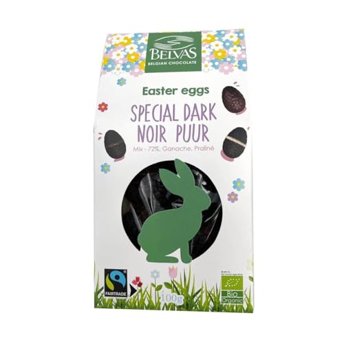 Belvas Organic Chocolate Easter Eggs Special Dark Mix 100g von Belvas