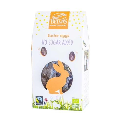 Belvas Organic No Sugar Added Chocolate Easter Eggs 100g von Belvas