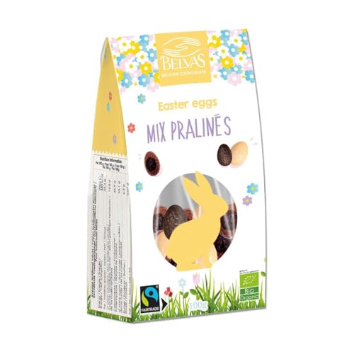 Belvas Organic Praline Chocolate Easter Eggs Mix 100g von Belvas