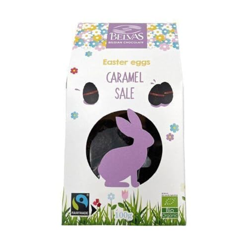 Belvas Organic Salted Caramel Chocolate Easter Eggs 100g von Belvas