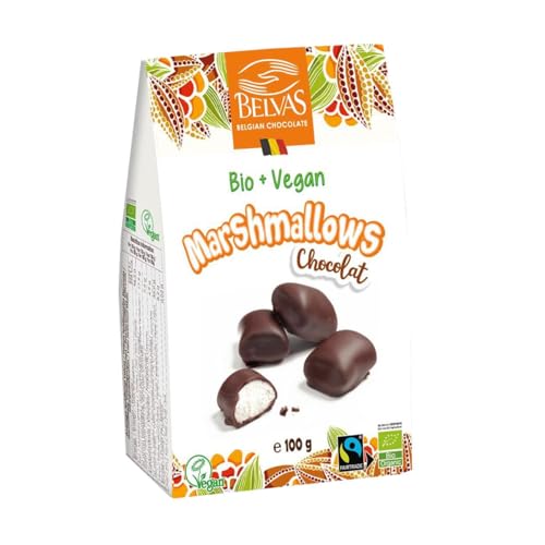 Belvas Organic Vegan Chocolate Marshmallows Bio 100g von Belvas