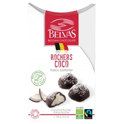 Zartbitter-Kokos-Pralinen Rochers Coco von Belvas